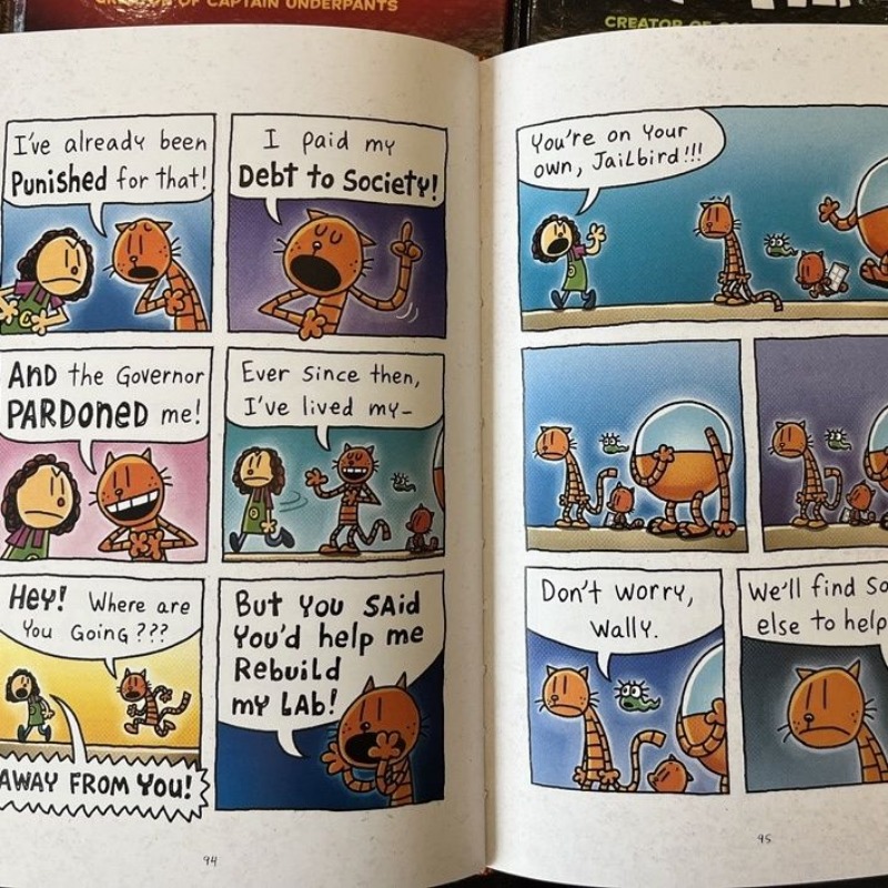 Zufällige 1 Buch neue original beliebte Comics die Abenteuer von Dog Man 8 Dav Pilkey Dogman Englisch Roman Buch für Kinder