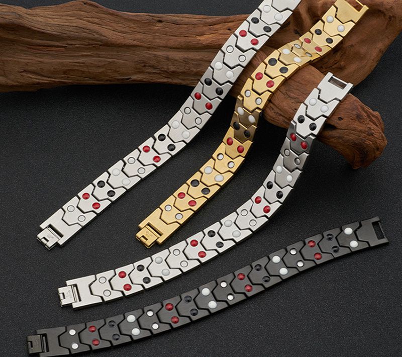 Pulseira de Energia para Homens, Pulseira Magnética Torcida, Terapia De Poder Ímãs, Terapia De Artrite, Requintado, Presente Masculino