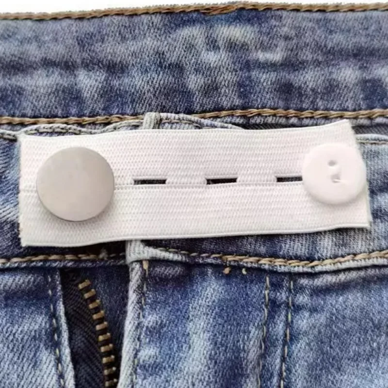 Hebilla de extensión de cintura de alta elasticidad, extensor de cinturón vaquero, cierre Invisible, hebilla de cintura, pantalones, botón expansor de cintura