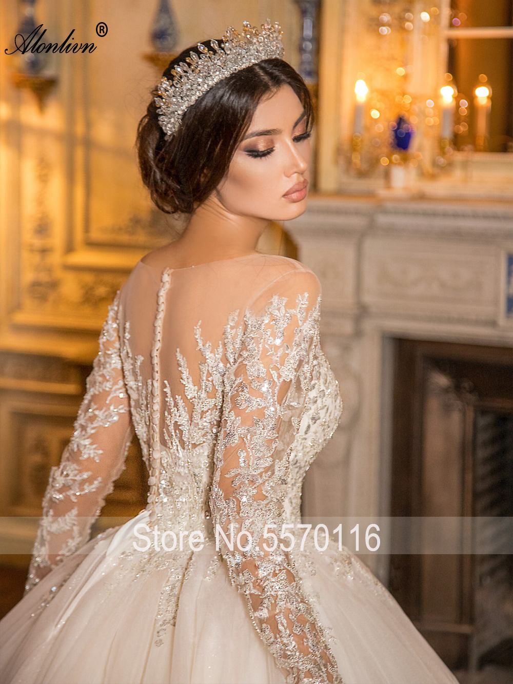 Новинка, свадебное платье с вышивкой и кружевом, полными рукавами