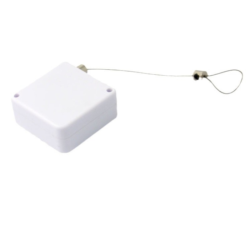 Caja de tracción antirrobo, cuerda de alambre de acero, caja de bobinado antipérdida, exhibición de supermercado, cuerda de bobinado automática retráctil