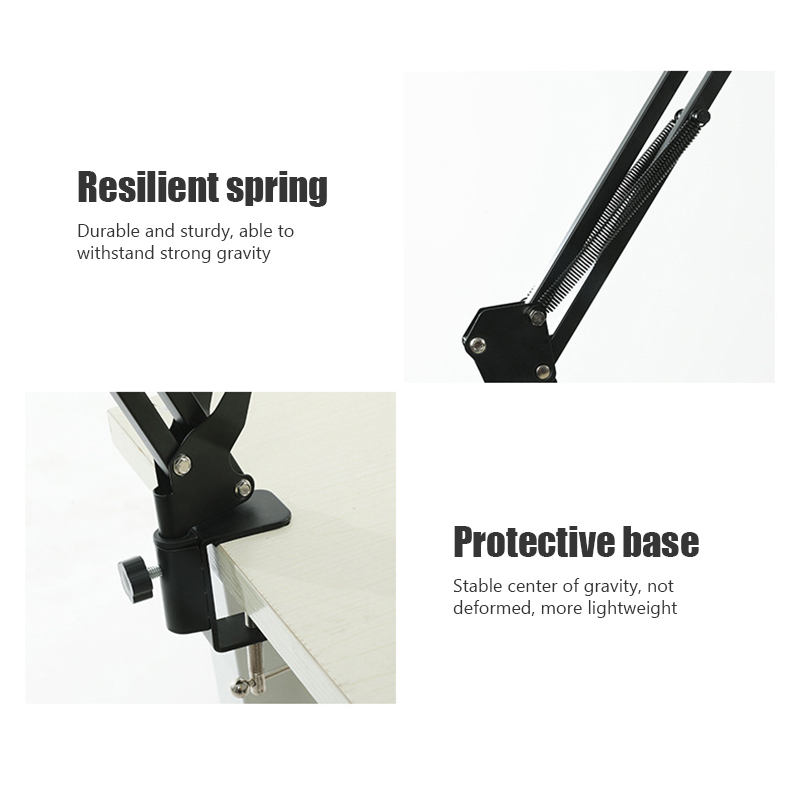 360 °   Rotierender langer Arm-Telefon-Tablet-Halter, Overhead-Ständer, Desktop-Bett, faule freitragende Halterung für Huawei Xiaomi iPhone iPad