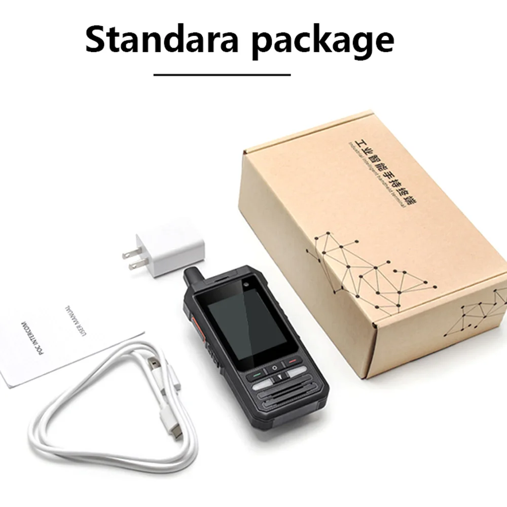ANYSECU W8Pro 4G Network Radio Android 10 GPS WIFI F80S Mobile Phone Work With Real-ptt Zello Global Call Walkie Talkie