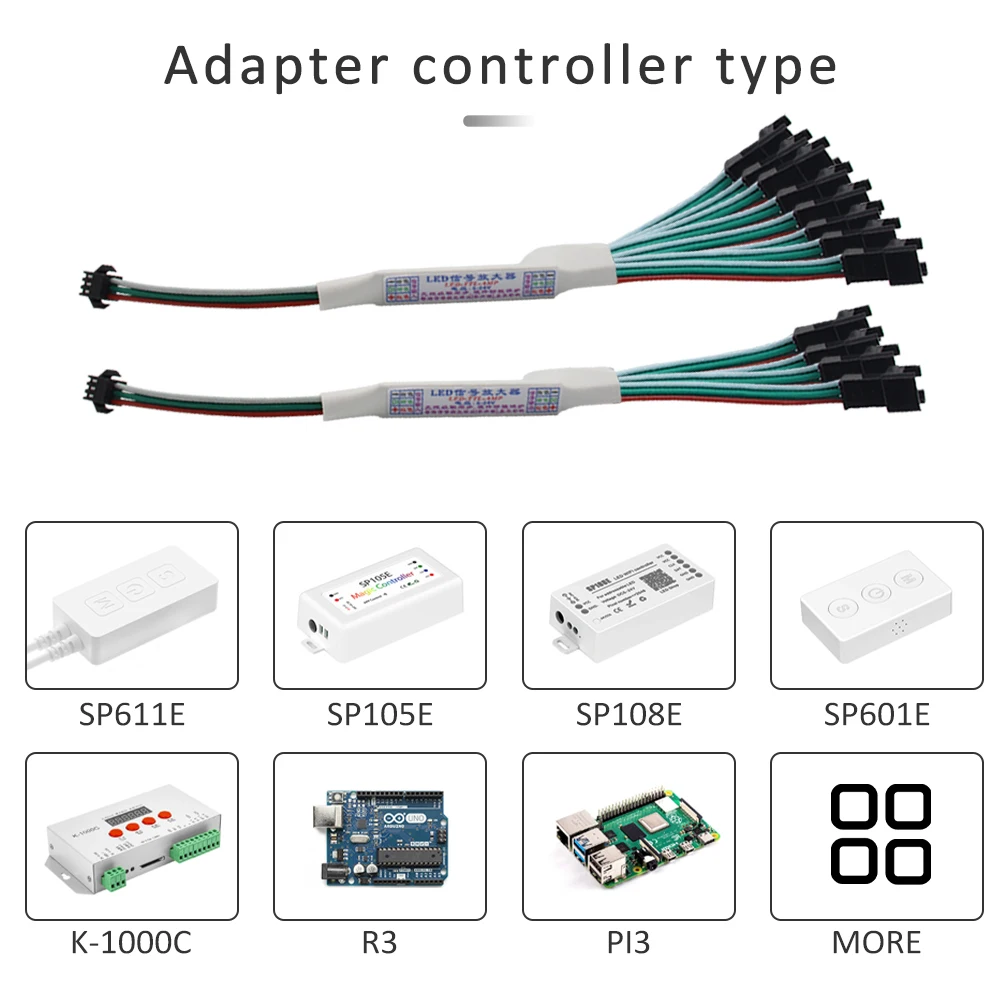 Mini TTL Pixel LED Amplificatore di segnale DC 5V 12V 24V per WS2811 WS2812B SK6812 3pin indirizzabile RGBIC Corsa di cavalli Luci di striscia LED