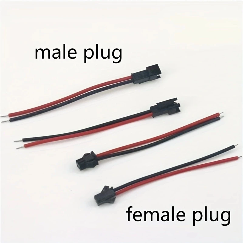 10 pares de conector de cable de Terminal macho a hembra, línea de Terminal SM, lámpara de techo LED empotrada