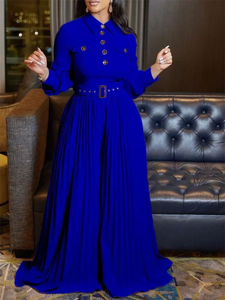 Wmstar Overall Damenbekleidung Bürodame Button Fashion Maxi Strampler Neu im Herbst Kleidung Großhandel Dropshipping mit Gürtel