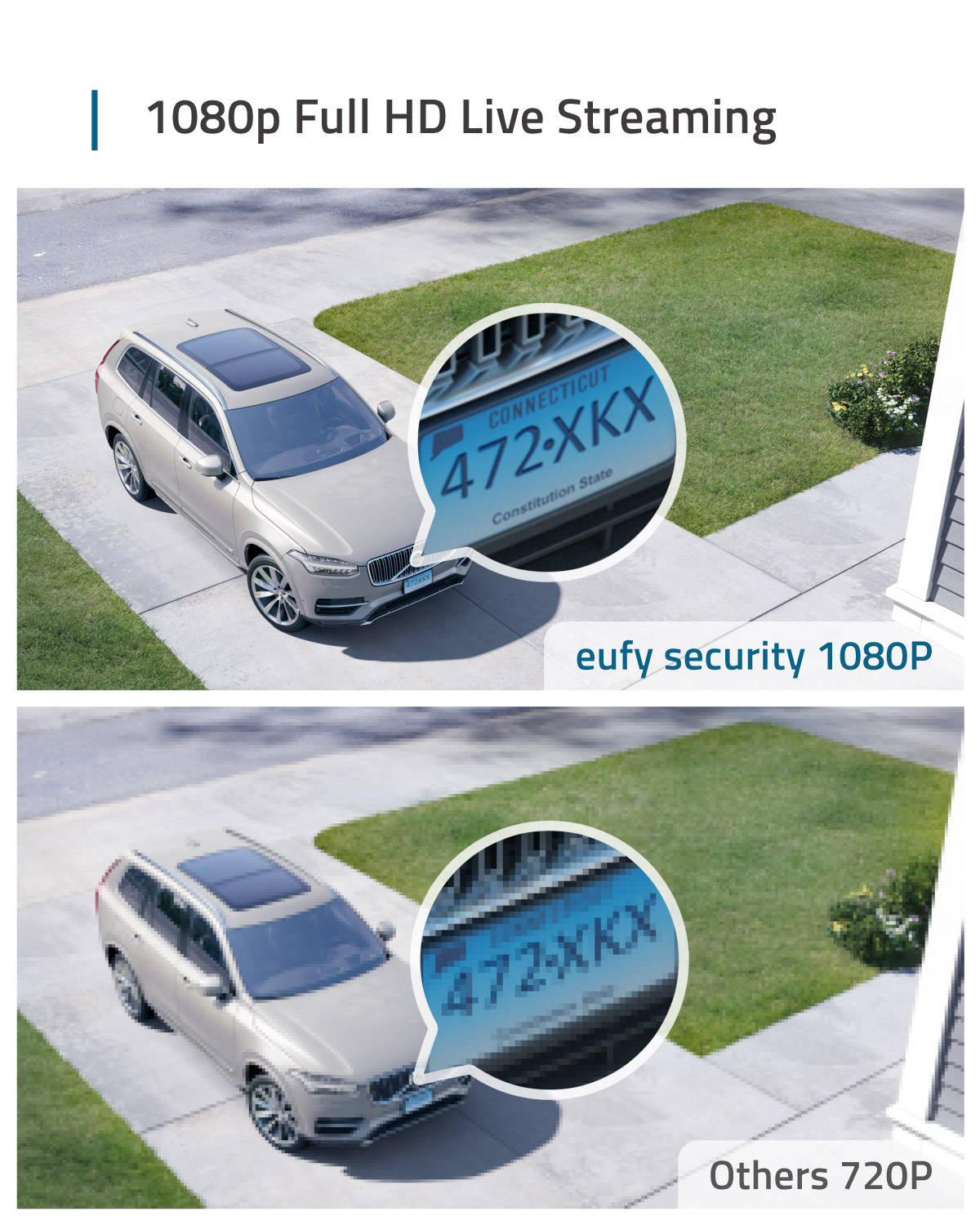 eufy Security eufyCam 2C Protezione wireless per la sicurezza domestica Durata della batteria di 180 giorni Compatibilità HomeKit HD 1080p Richiede Hombase