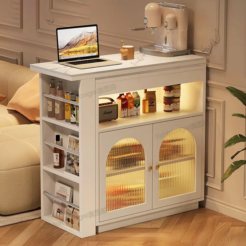 Moderne weiße Steht ische Wohnzimmer quadratische Home Storage Couch tische minimalist isches Design