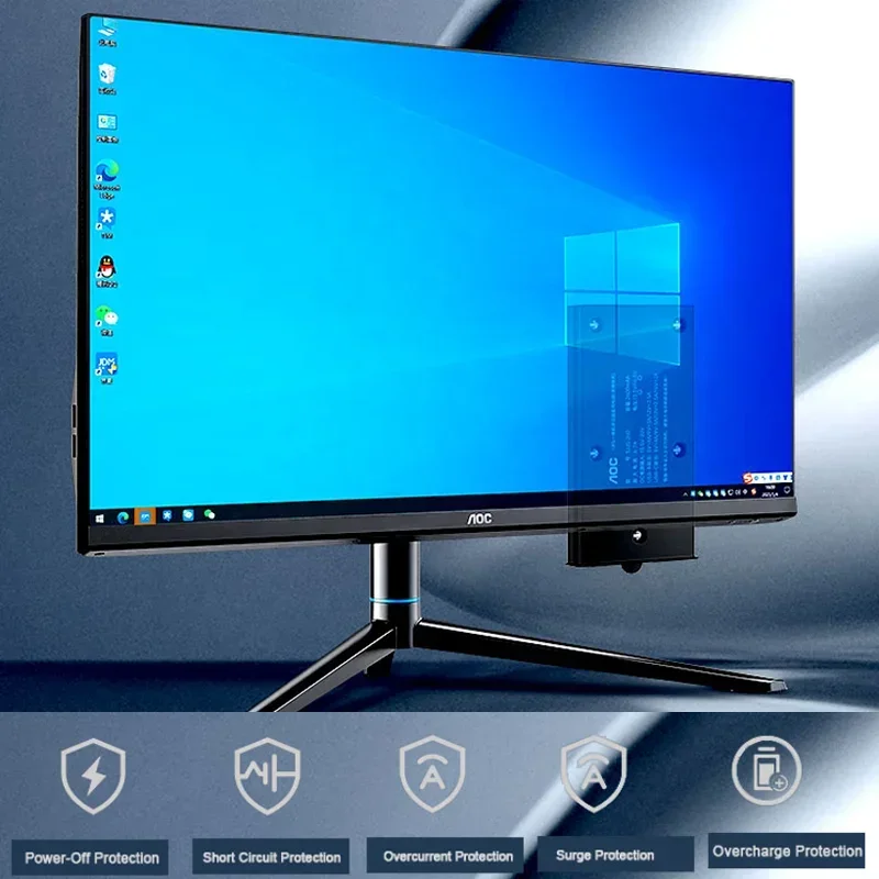 AOC AIO PC Brand Barebone 24" N5095 DDR4 8GB 256GB SSD OEM All in One PC Desktops Computer with UPS Battery
