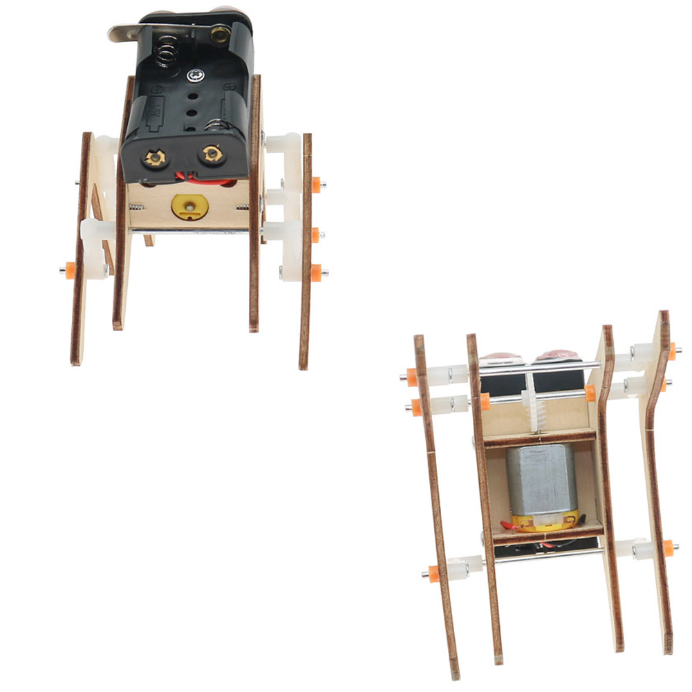 ウォーキングスパイダーロボットバイオニックスパイダーマンロボット DIY 組み立てモデル科学技術教育実験キット木製ステムパズル