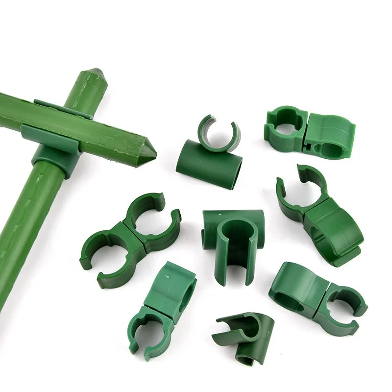 10PCS Plant Support Universal Plastic Clips Fixed Connector Pillars , 8/11/16/20mm Diameter Fastener Adjustable Accessories