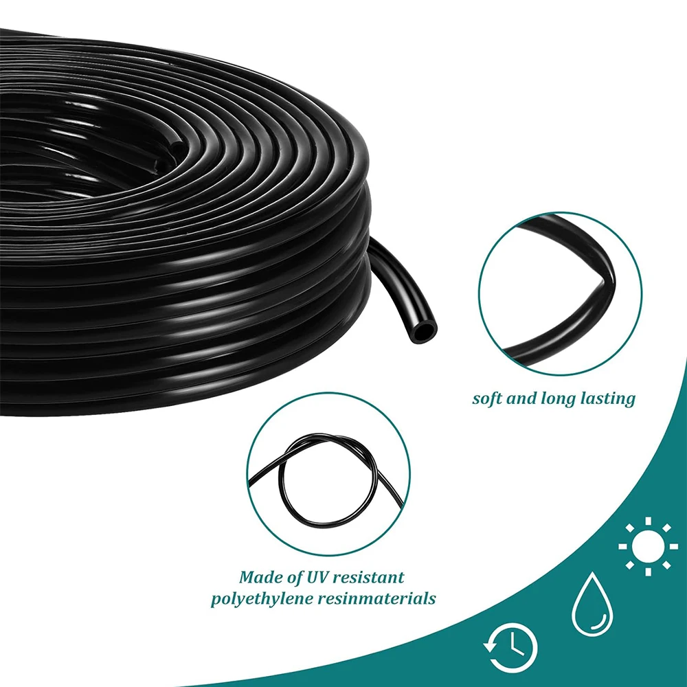 DIY longitud arbitraria 10M/20M/30M... Manguera de jardín 4/7mm suministros de sistema de riego Micro tubo de goteo de PVC ajustable