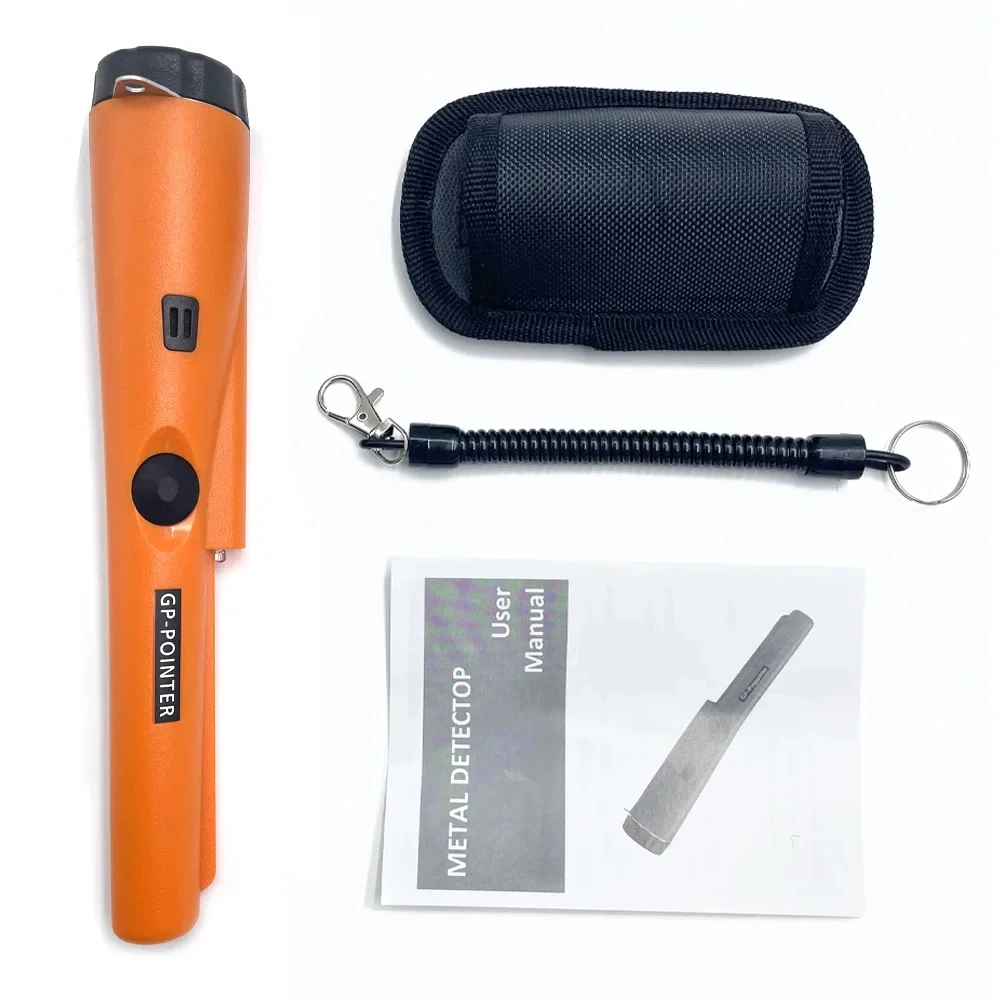 Detector de metales Adventure al aire libre Detector de metales de mano Pinpointer Finder impermeable 360 °   Varilla detectora de metales de escaneo lateral