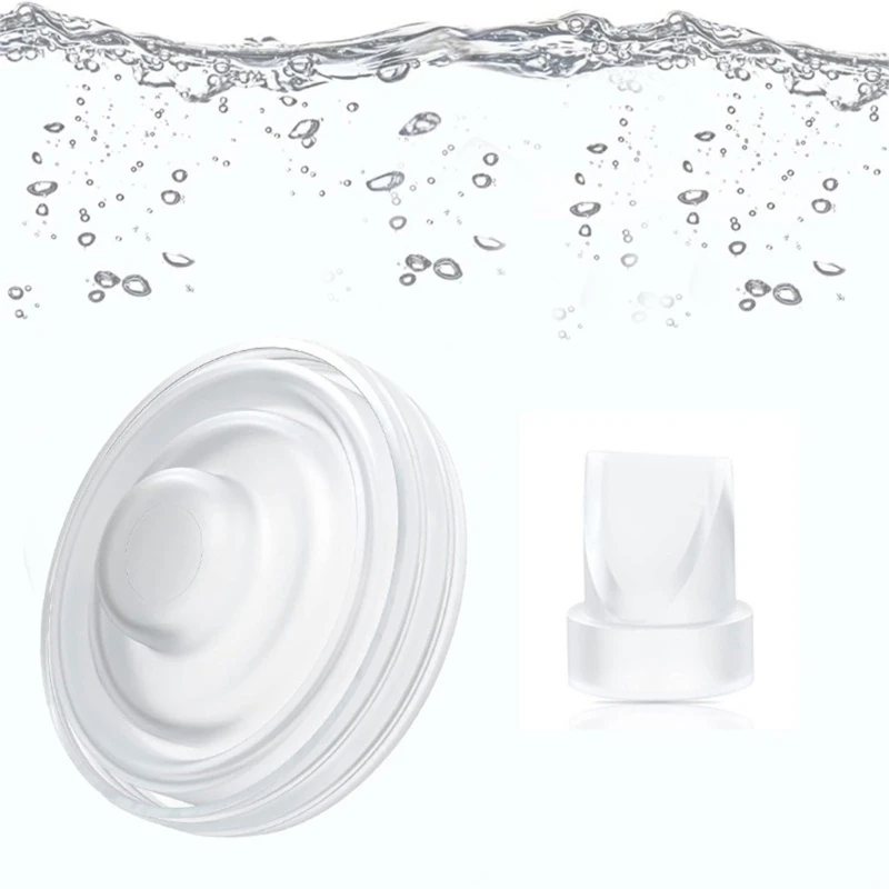 Juego de insertos de brida de silicona, válvulas de silicona con diafragma, esencial para mantenimiento de extractor de leche, instalación Simple, 2 unids/set