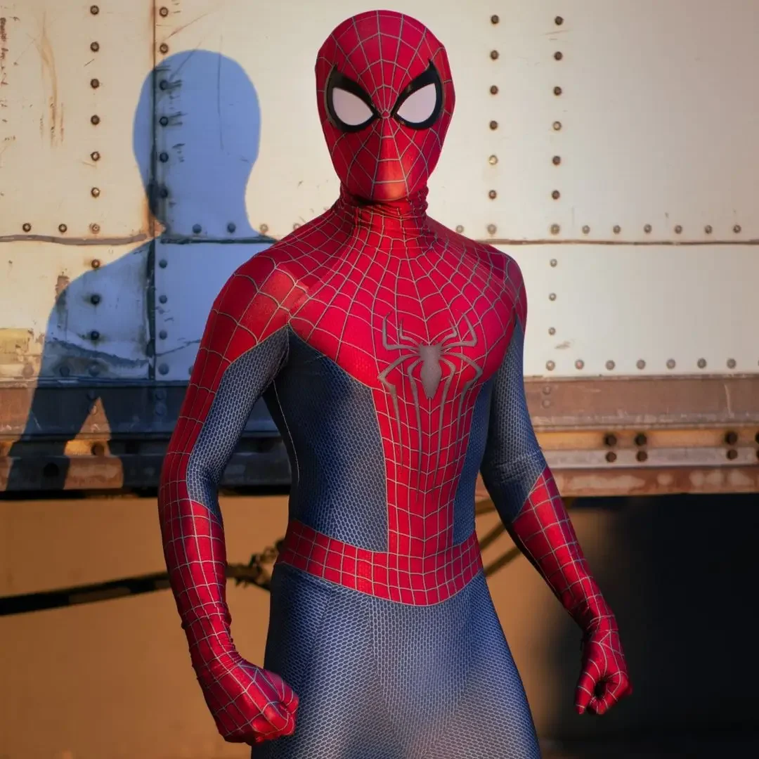 할로윈 남자 TASM 2 스파이더 코스프레 코스프레 의상 슈퍼 히어로 젠타이 양복 성인 소년 남성 전체 바디 슈트 점프 슈트