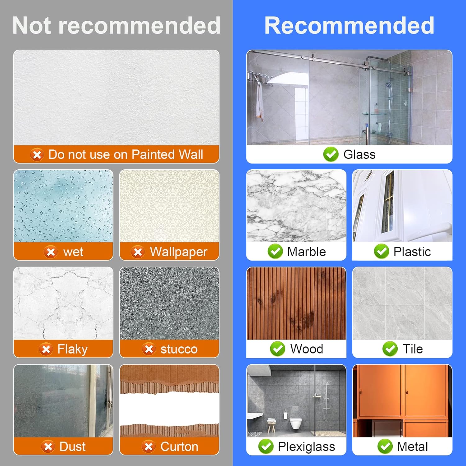 Multi-Purpose Hooks Adhesive Wall Hanging Mop Rack Broom Hanger Hook Kitchen Bathroom Organization Home Organizer Accessories