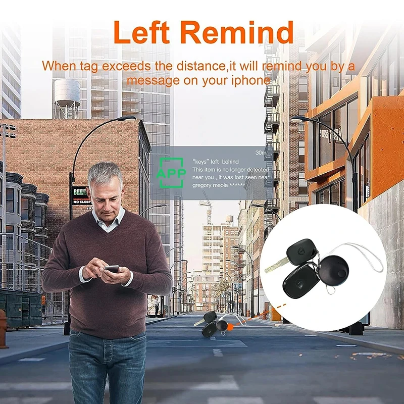 Mini GPS Smart Tag Tracker Bluetooth-Compatible Luggage Finder Anti Lose Reminder Device Key Finder Pet Kid Bag Portable Locator