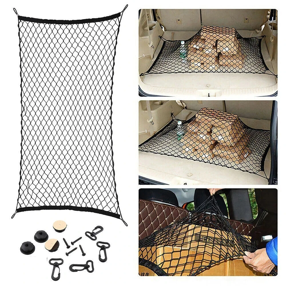 Universele auto kofferbaknet Nylon elastische mesh bagage vrachtopslag pick-up netjes net voor bestelwagen SUV vrachtwagen mesh netwerkzak
