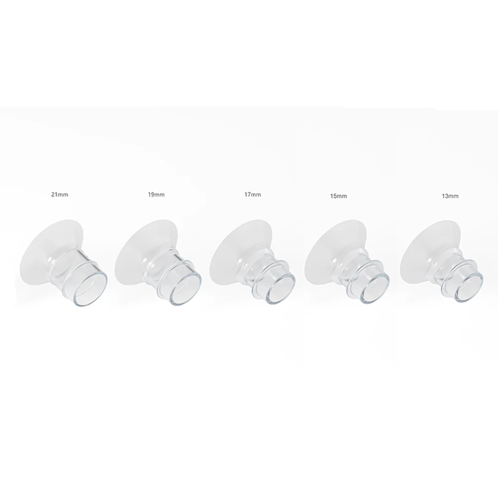 Acessórios para bomba de mama, inserções de funil de flange, adaptador de tamanho de calibre 13/15/17/19/21/24mm, conversor pequeno, adaptador de buzina de mamilo