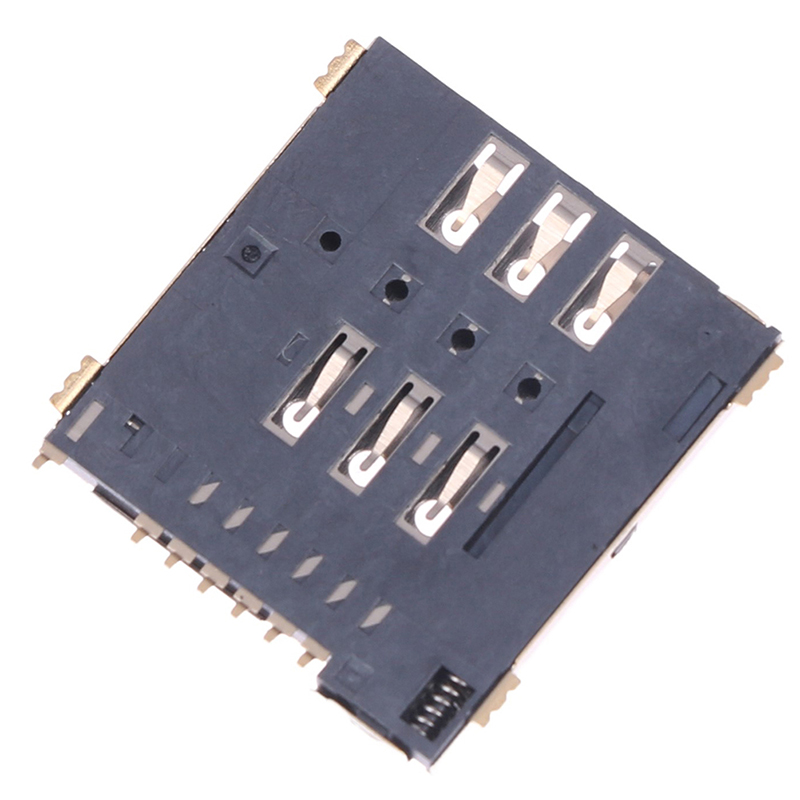 MUP-C792 Original SIM Card Connector Patch Self-piercing 6 +1 P SIM Card Slot Socket 1pc