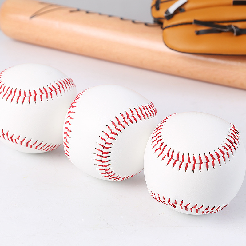 1/3pcs Handmade เบสบอลเก้านิ้วเกมการฝึกอบรม PVC เบสบอลยางด้านในนุ่มเบสบอลโฟม Bouncy Ball กลุ่มกรีฑา