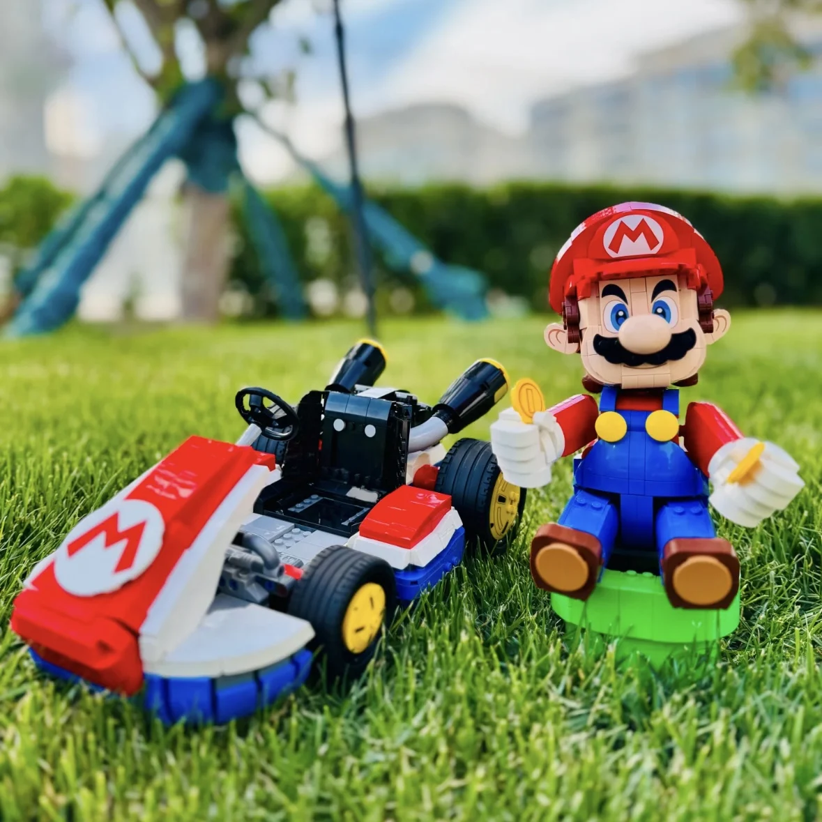 2025NEW Standard Kart Model Building Blocks Classic Game Racing Car Assembly Bricks Toy for Kids Christmas Birthday Gift