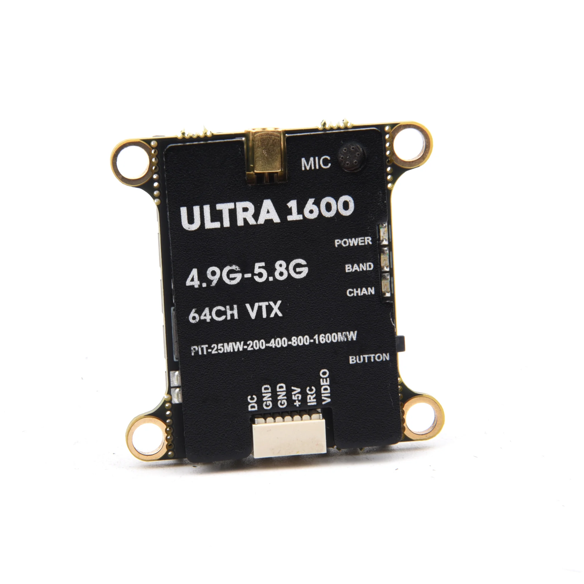 ใหม่ 64CH 4.9G-5.8G 1.6 W/2.5 W FPV VTX เครื่องส่งสัญญาณเสาอากาศสําหรับระยะยาว FPV Racing Drone กรอบ