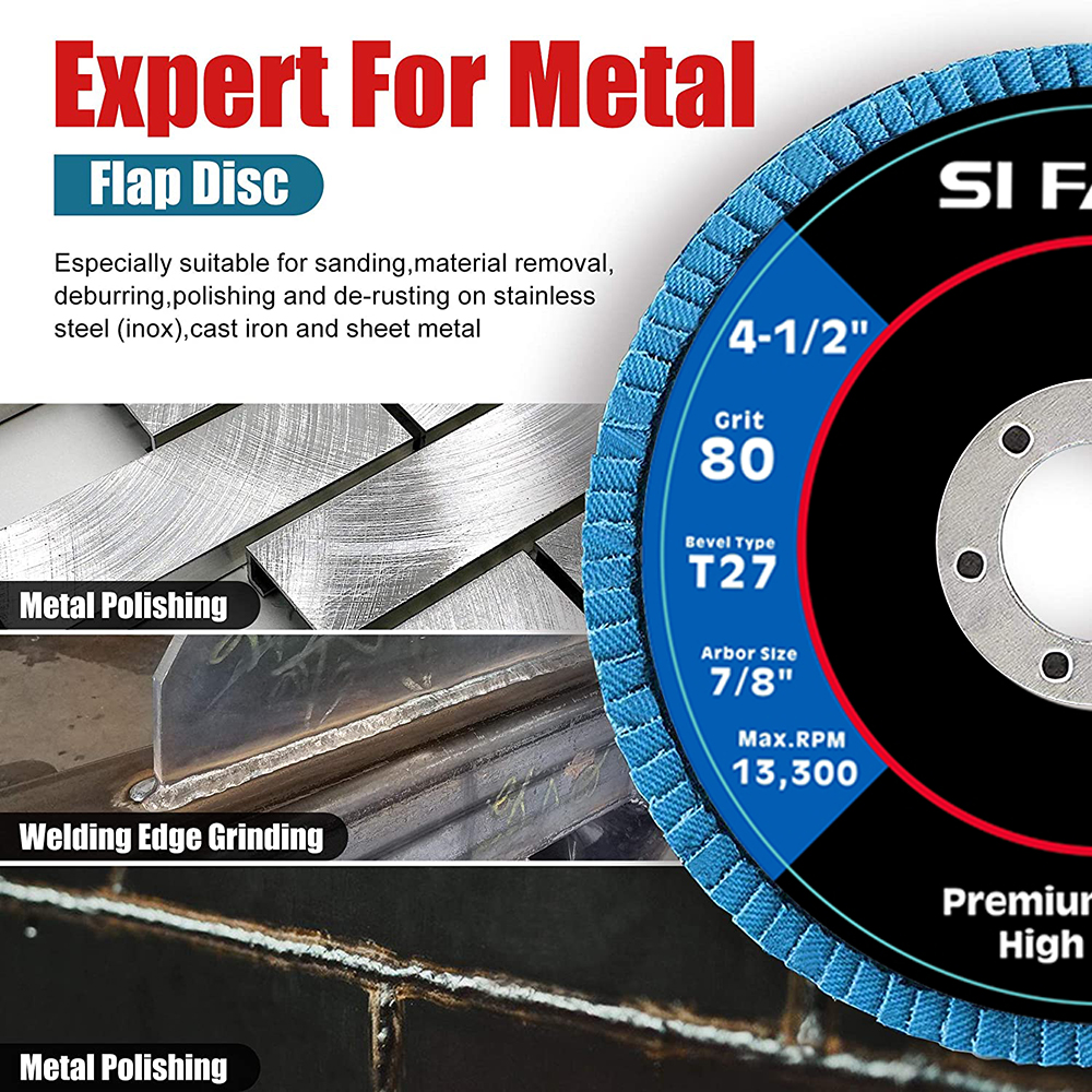 アングルグラインダー用ジルコニアフラップディスク、フラップディスク、プロ用サンディングホイール、115mm、t27,40グリット、60グリット、80グリット、120グリット、2個、5個、10個