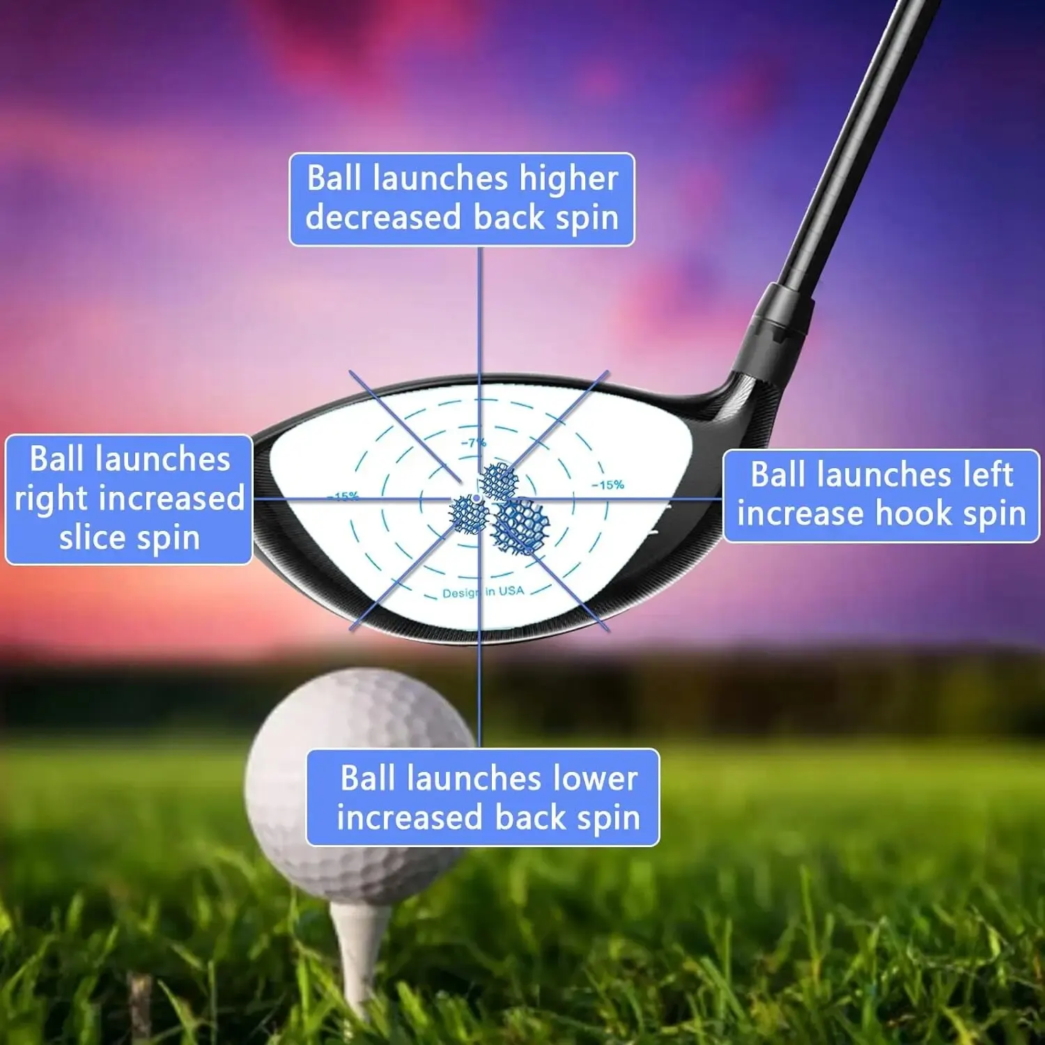 Clearance_Golf Nastro per impatto Etichette per mazze 200 pezzi Aiuto per l'allenamento di grandi dimensioni per ferri Driver Woods Palla Colpire Registratore Swing Trainer