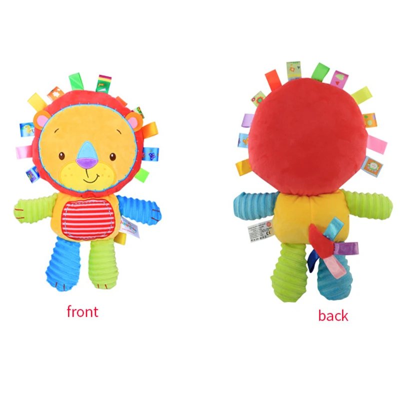 แท็กเด็กตุ๊กตาสัตว์ของเล่นBuilt-in Rattles Sensory Elephant Plush Bellของเล่นสําหรับSleep Plushทารกแรกเกิดเด็กวัยหัดเดินทารกของขวัญ