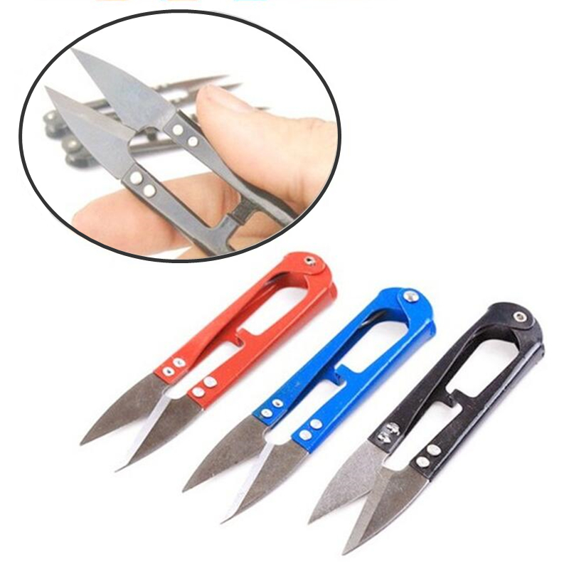 1 Cái Hình Chữ U Câu Cá Kéo Mini Cá Kéo Thêu Ứng Dụng Kéo Dây Câu Cá Dụng Cụ Cắt Phụ Kiện Câu Cá