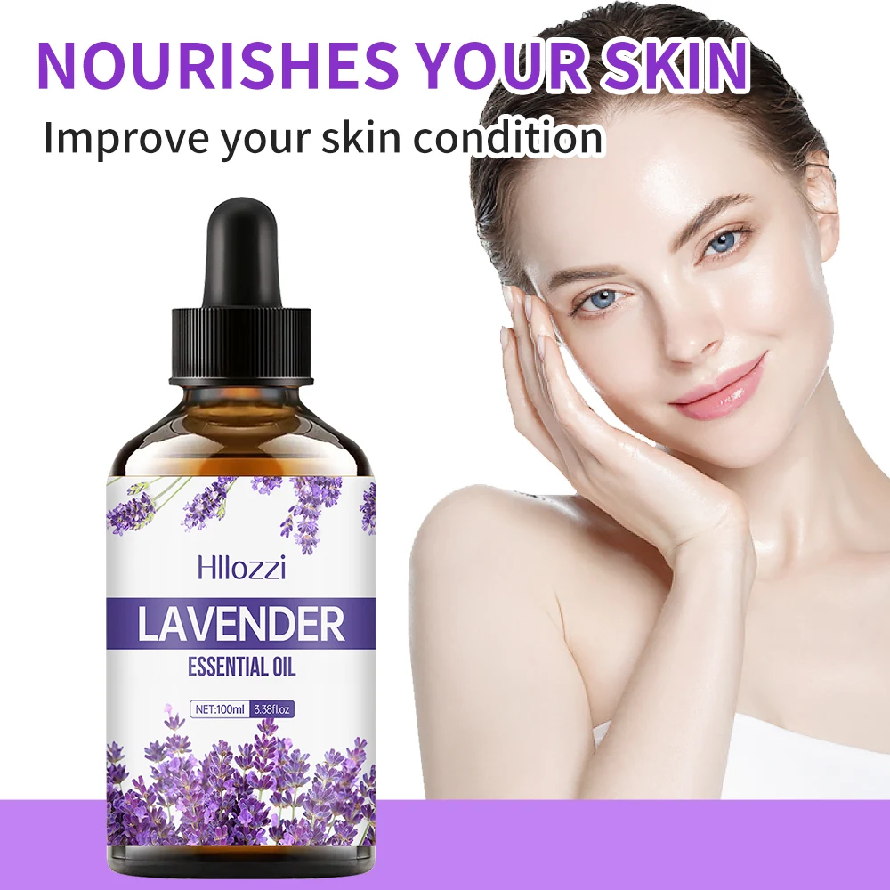 Aceite esencial de lavanda para el cuidado de la piel del cuerpo facial aceite esencial hidratante masaje aceite esencial
