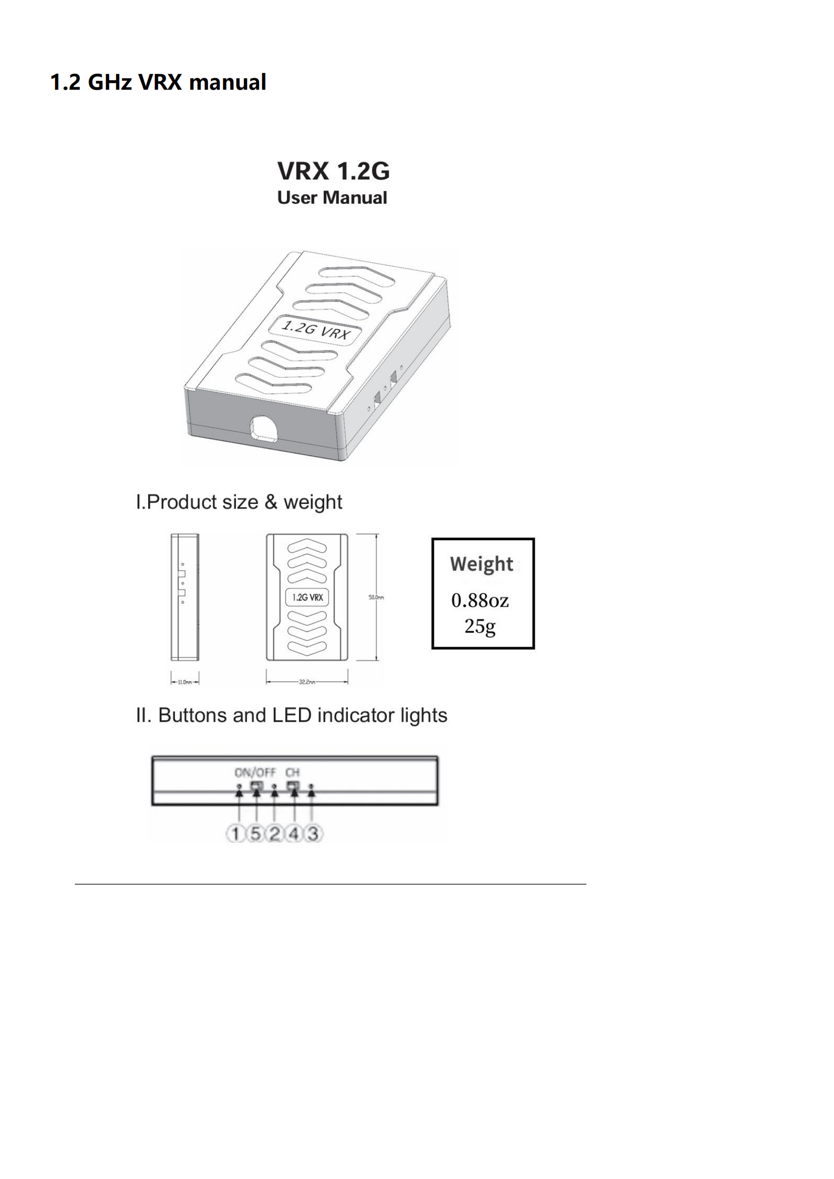 2025nieuwe KFK 1.2G VRX-ontvangerkit 9CH