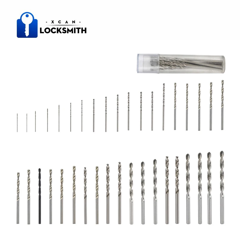 10pcs 0.3-4.0mm HSS Twist Drill Bit Set For Dremel Rotary Tool Straight Shank Mini Drill Bit Set Hand Tools