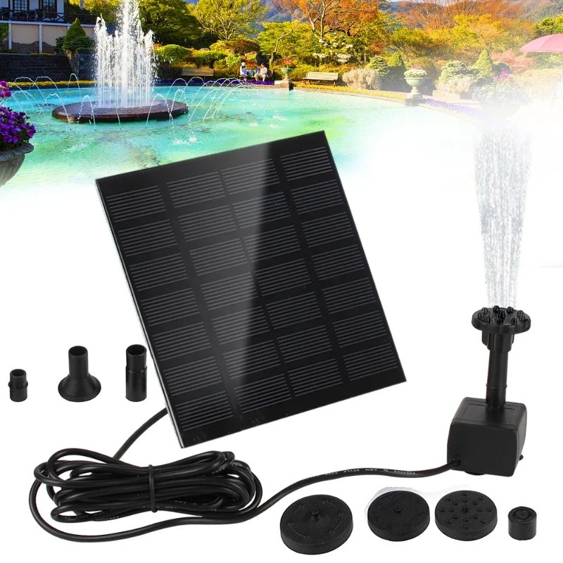 ミニソーラー噴水ポンプ 1.2 ワット電源ボードキットソーラーパネルウォーターポンプガーデンプール噴水屋内鳥バスルーム屋外