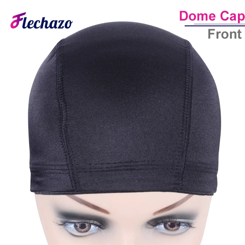 Gorro de peluca de cúpula duradero para mujer, gorro de malla transpirable para hacer pelucas, gorro tejido negro, gorros de peluca elásticos para mujer S M L, 5 uds.