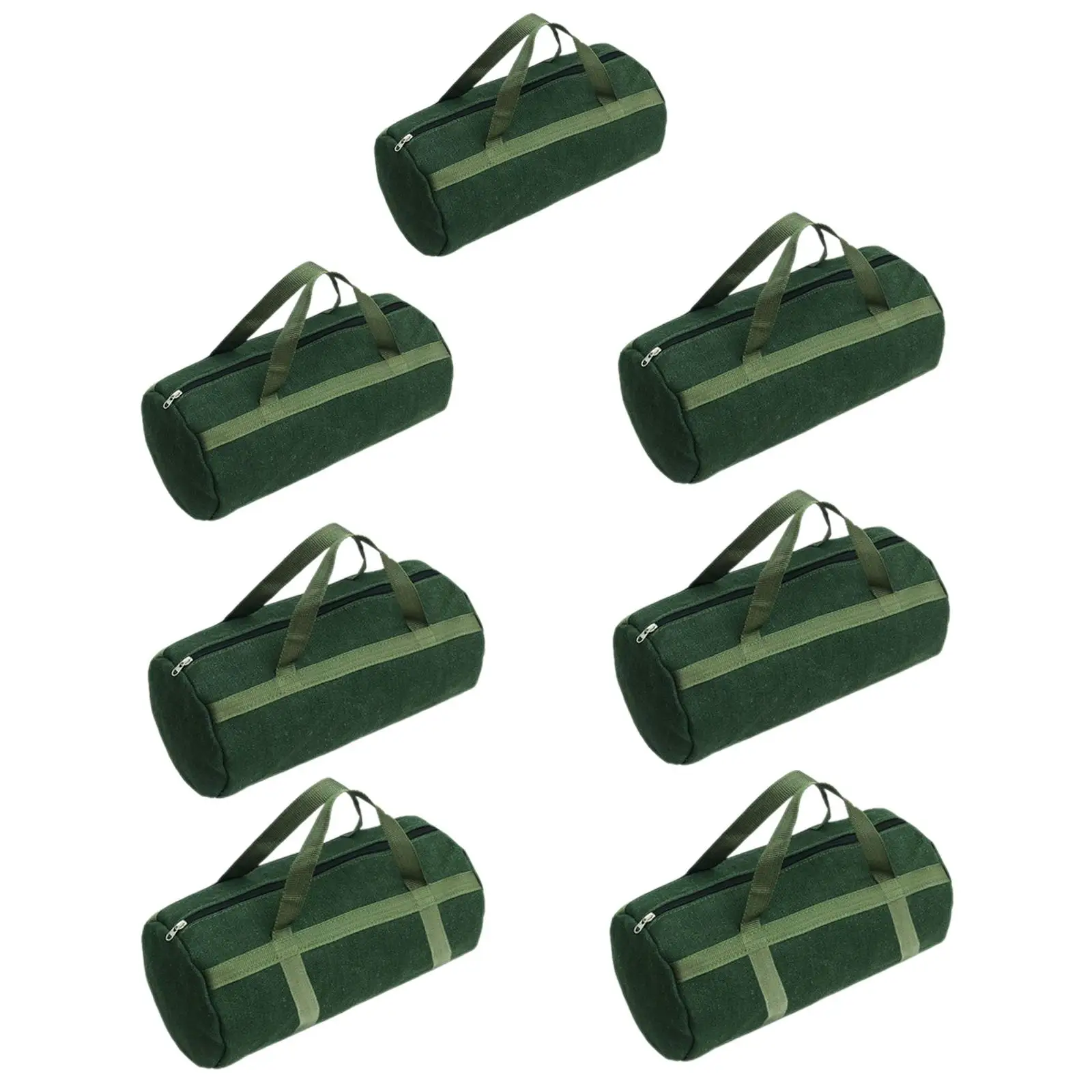 Tool Bag Canvas Utility Tote Tool Organizer Wide Mouth Waterproof Versatile Handbag for Electrician Carpenter Professional
