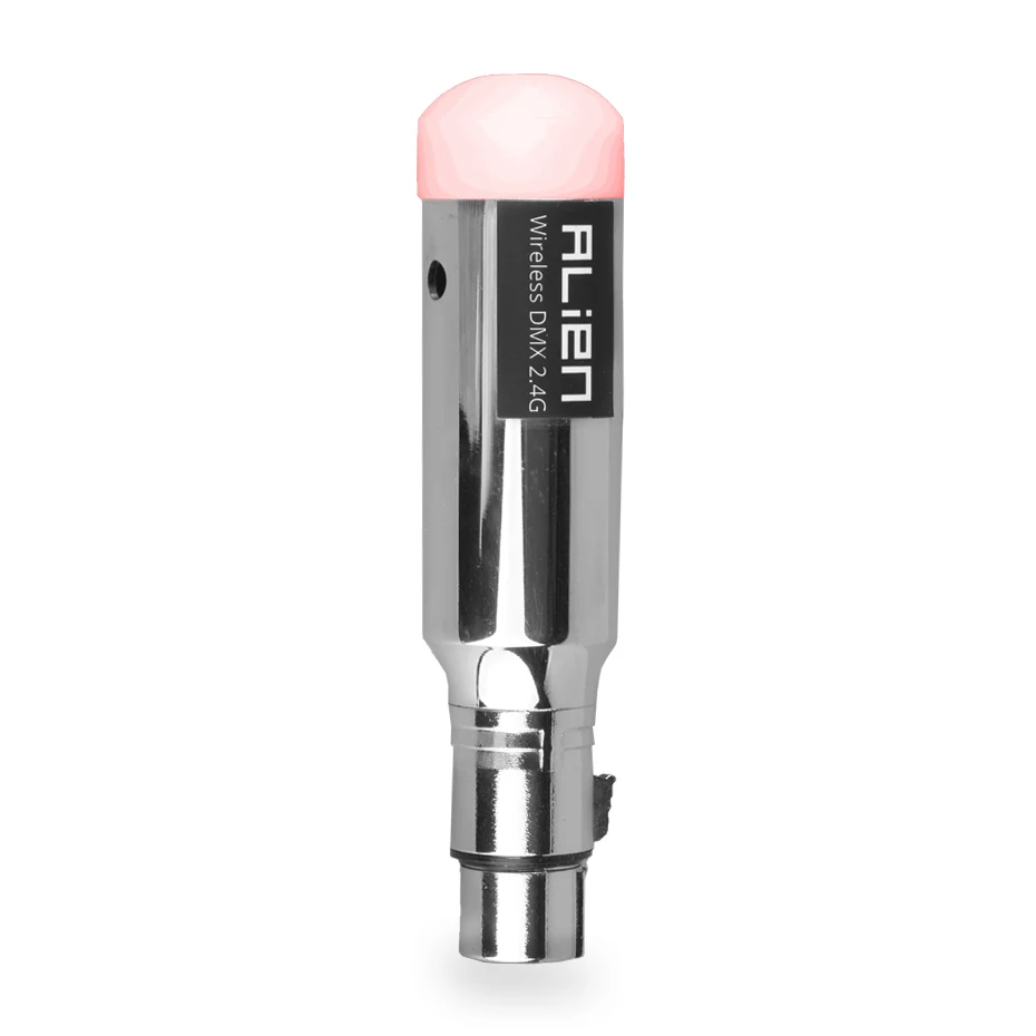ALIEN 2,4G ISM DMX512 controlador Dfi receptor inalámbrico recargable transmisor de batería incorporado XLR de 3 pines para luces de escenario DMX