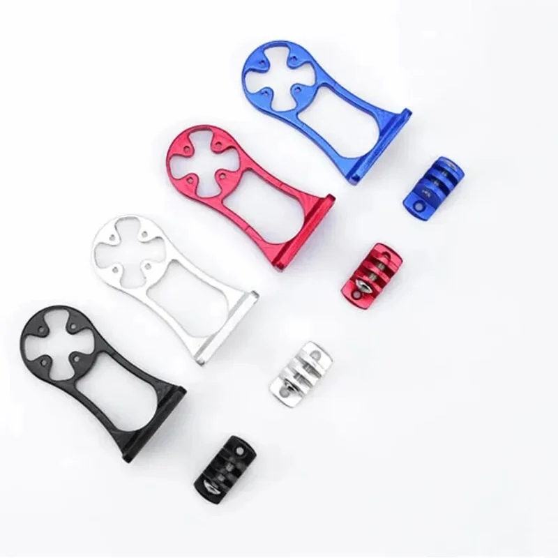 Suporte para computador de bicicleta, liga de alumínio, cronômetro, resistente ao desgaste, mtb, velocímetro, haste, tampa superior adequada para garmin