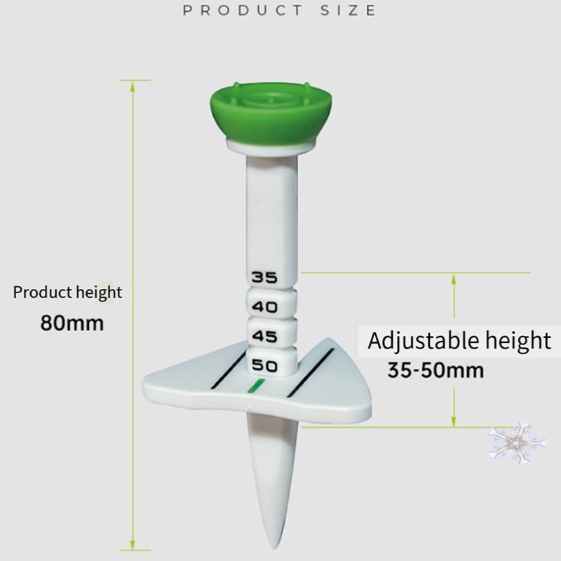 4Pcs Golfs Tees For Golfs Driver Training, Plastic Golfs Tees Low Resistance More Distance Consistent Height Tees