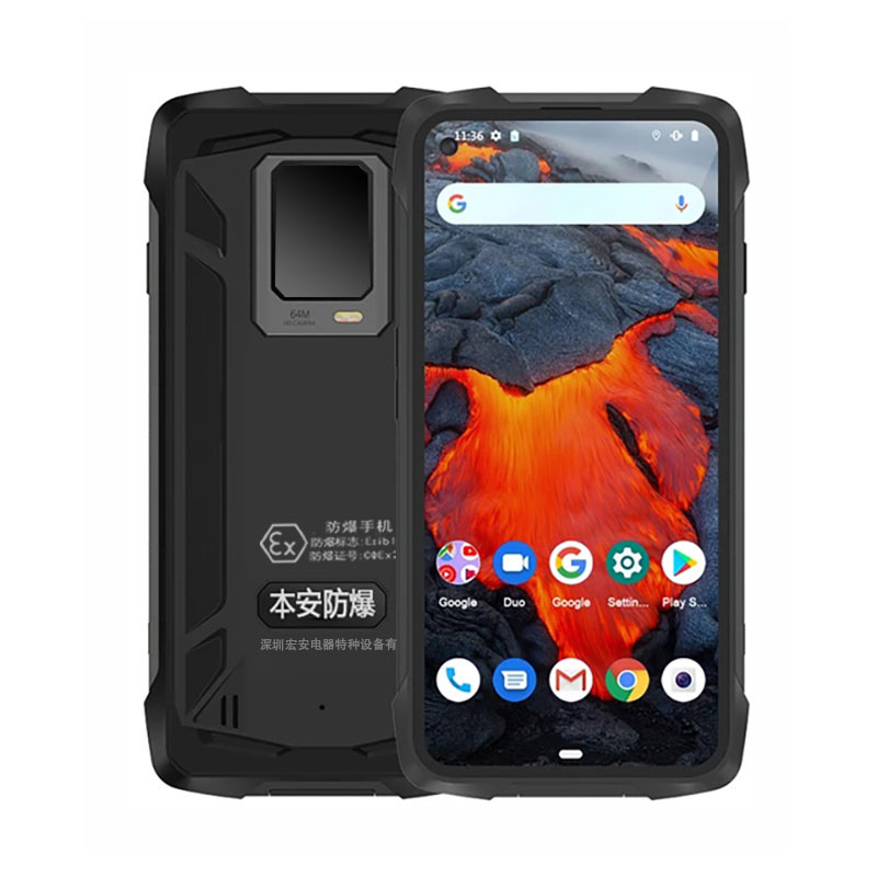 Explosion Proof RunGee Ex-H90 Rugged IP68 Zello PTT Waterproof C 8GB+256GB 108MP Triple Camera 6.36" FHD 5000mAh NFC Android 11