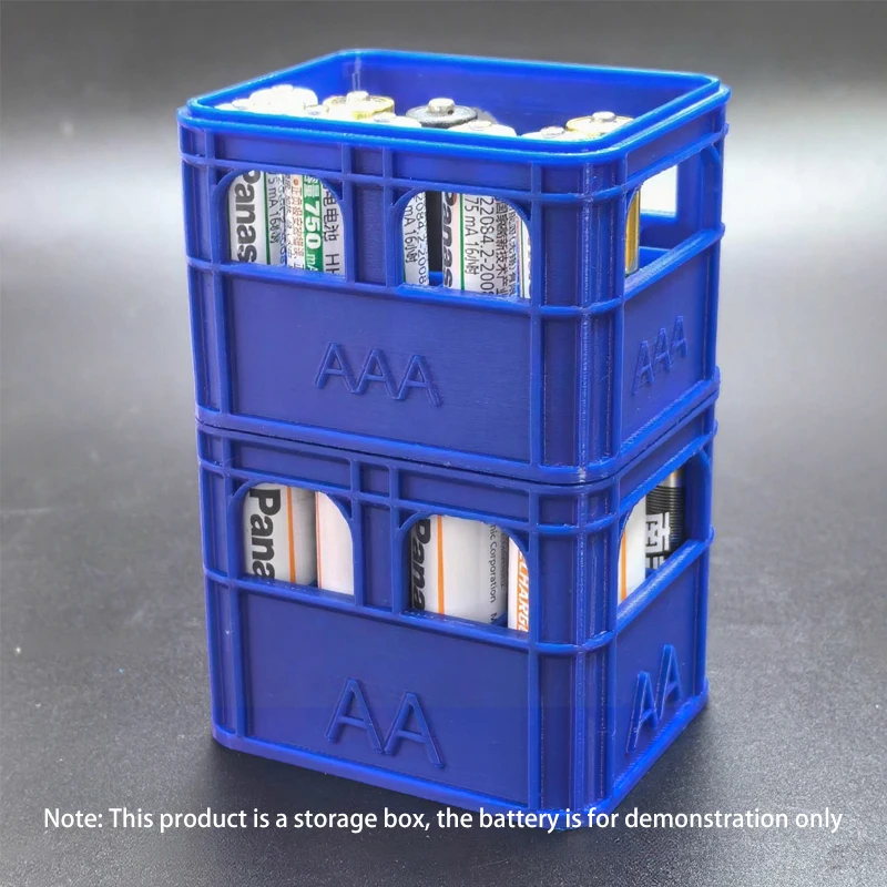 AA&AAA&18650 Battery Storage Box Organizer Beer Box Style Stackable