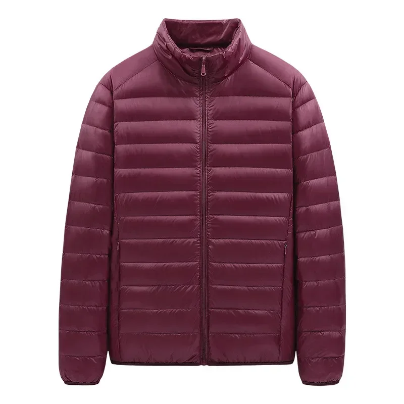 Parkas cálidas y ligeras para hombre, Parkas con relleno de algodón y cuello levantado, chaquetas gruesas informales, abrigos de invierno para hombre