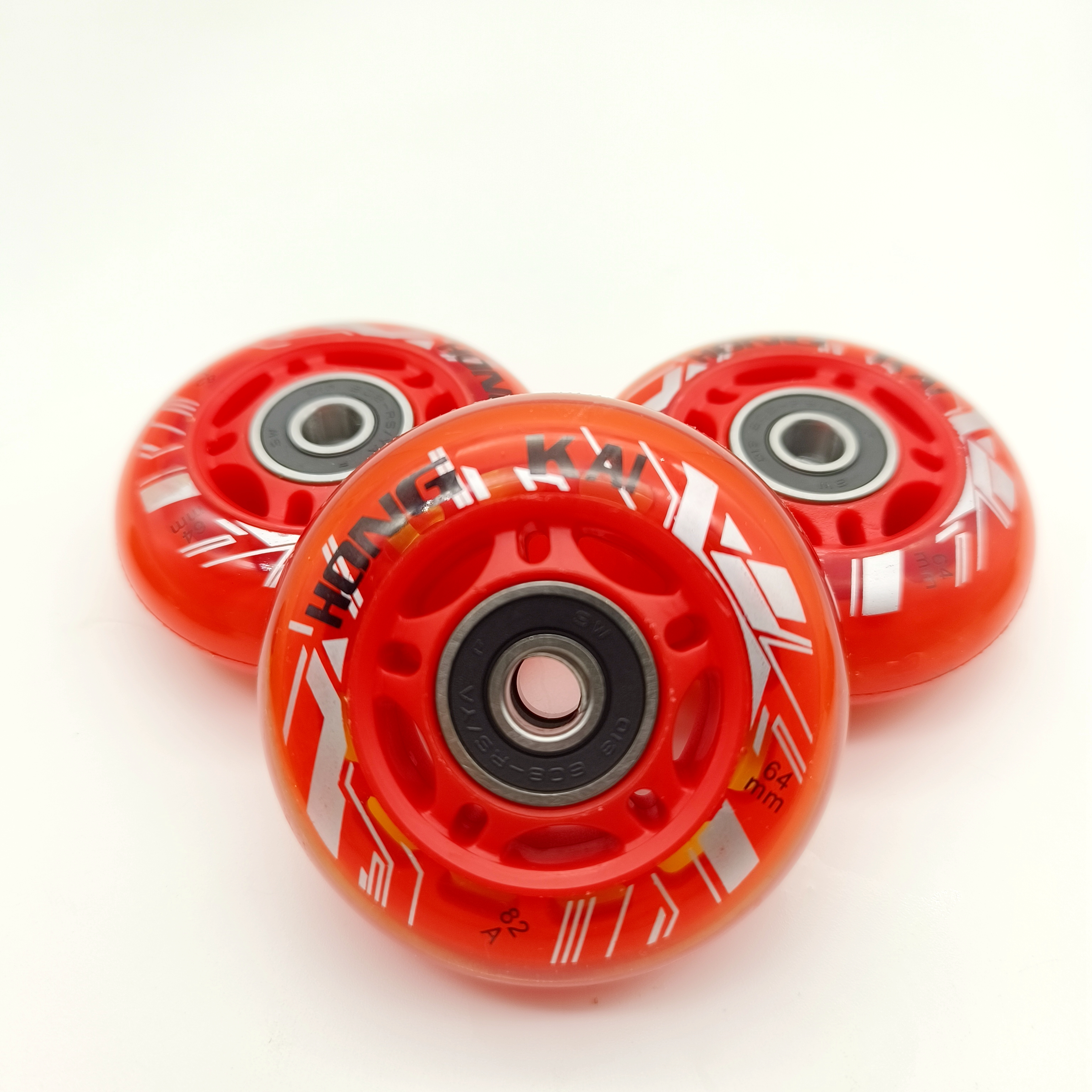 Колесо для роликовых коньков, детское колесо из искусственной кожи, 64 мм, 70 мм, 72 мм, 82A, 84A, 8 колес/лот