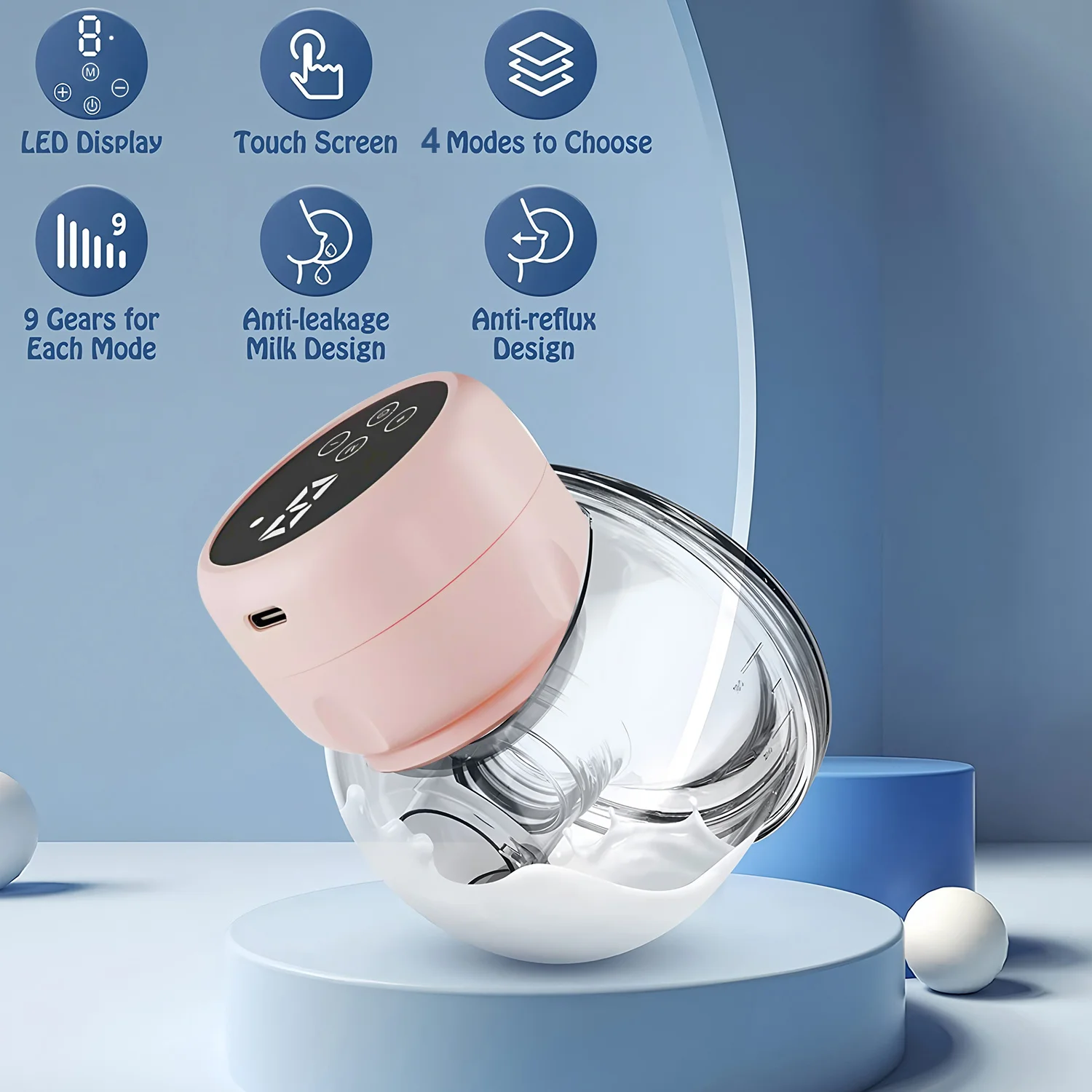 Tire-lait portable USB, Machine à traire et à traire du lait maternel, fournitures pour mère et bébé, tire-lait électrique automatique
