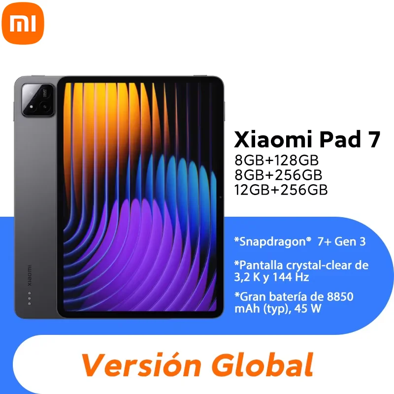 Xiaomi Pad 7 Globale Version Mi Tablet Snapdragon 7+ Gen 3 11,2" 3,2K 144Hz Display Adreno GPU 45W Turboladung 8850mAh
