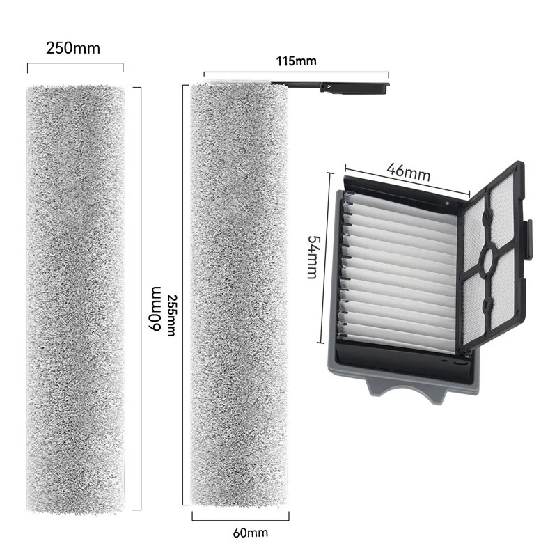 Для Tineco Floor One Switch S6 \ Stretch S6 Запчасти для пылесоса для влажной и сухой уборки Расходные материалы Роликовая щетка HEPA-фильтр Аксессуары