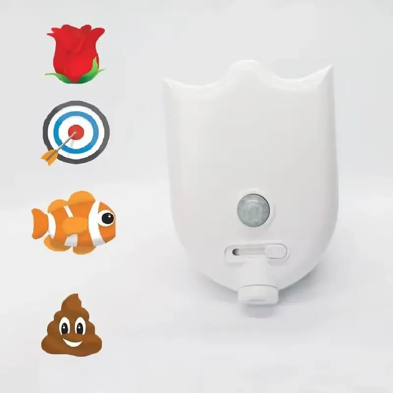 Lámpara de proyección de inodoro con retroiluminación LED con Sensor de movimiento, Mini lámpara de noche creativa para inodoro, lámpara de iluminación con Sensor de asiento para inodoro