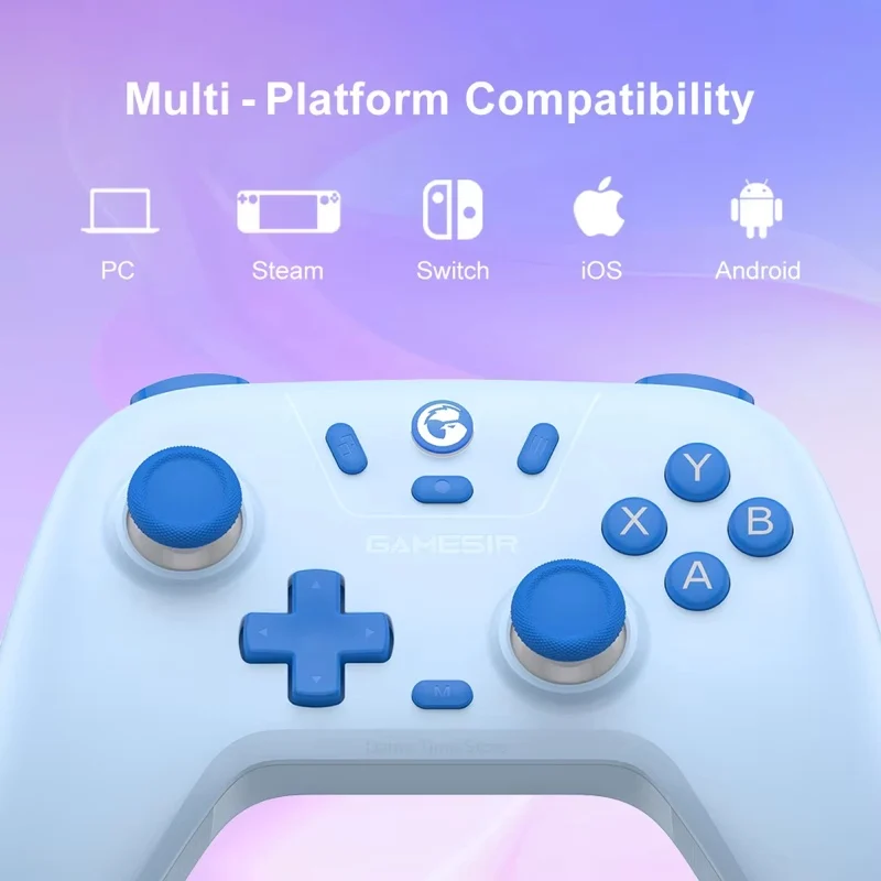 Беспроводной контроллер геймпада GameSir Nova Lite с Bluetooth, ключом, проводным для коммутатора, Android, IOS, ПК и игры Steam