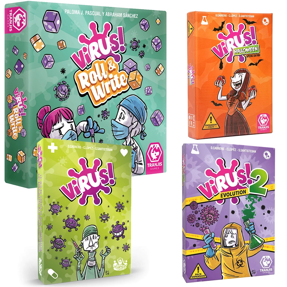 Virus! - Juego de cartas - El Juego mas contagioso. Edicion Española. +8 anni VIRUS! 2 Evoluzione (Espansione) - Juego de cartas (
